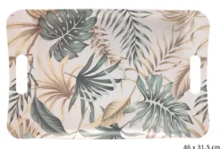 PLATEAU MELAMINE FEUILLAGE 46X31.5CM