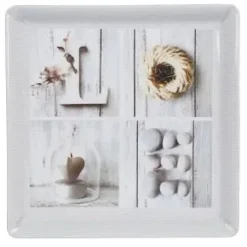 PLATEAU MELAMINE LOVE L 30 CM L 30 CM