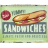 PLATEAU MELAMINE VINTAGE SANDWICHS 41X28CM