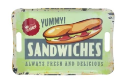 PLATEAU MELAMINE VINTAGE SANDWICHS 41X28CM