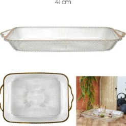 PLATEAU PLASTIQUE MIRAGE 41CM