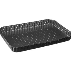 PLAT RECTANGLE FOND AMOVIBLE METAL 31X21CM