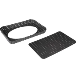 PLAT RECTANGLE FOND AMOVIBLE METAL 31X21CM