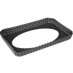 PLAT RECTANGLE FOND AMOVIBLE METAL 31X21CM