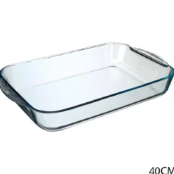 PLAT RECTANGLE VERRE 40X25CM