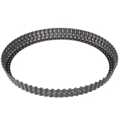 PLAT TARTE FOND AMOVIBLE METAL 28CM