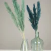 PLUMEAU PAMPA NATUREL H.110CM BLEU ET VERT X3 PIECES
