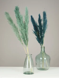 PLUMEAU PAMPA NATUREL H.110CM BLEU ET VERT X3 PIECES