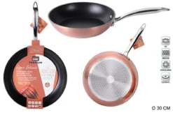 POELE ALU FORGE 30CM CUIVRE
