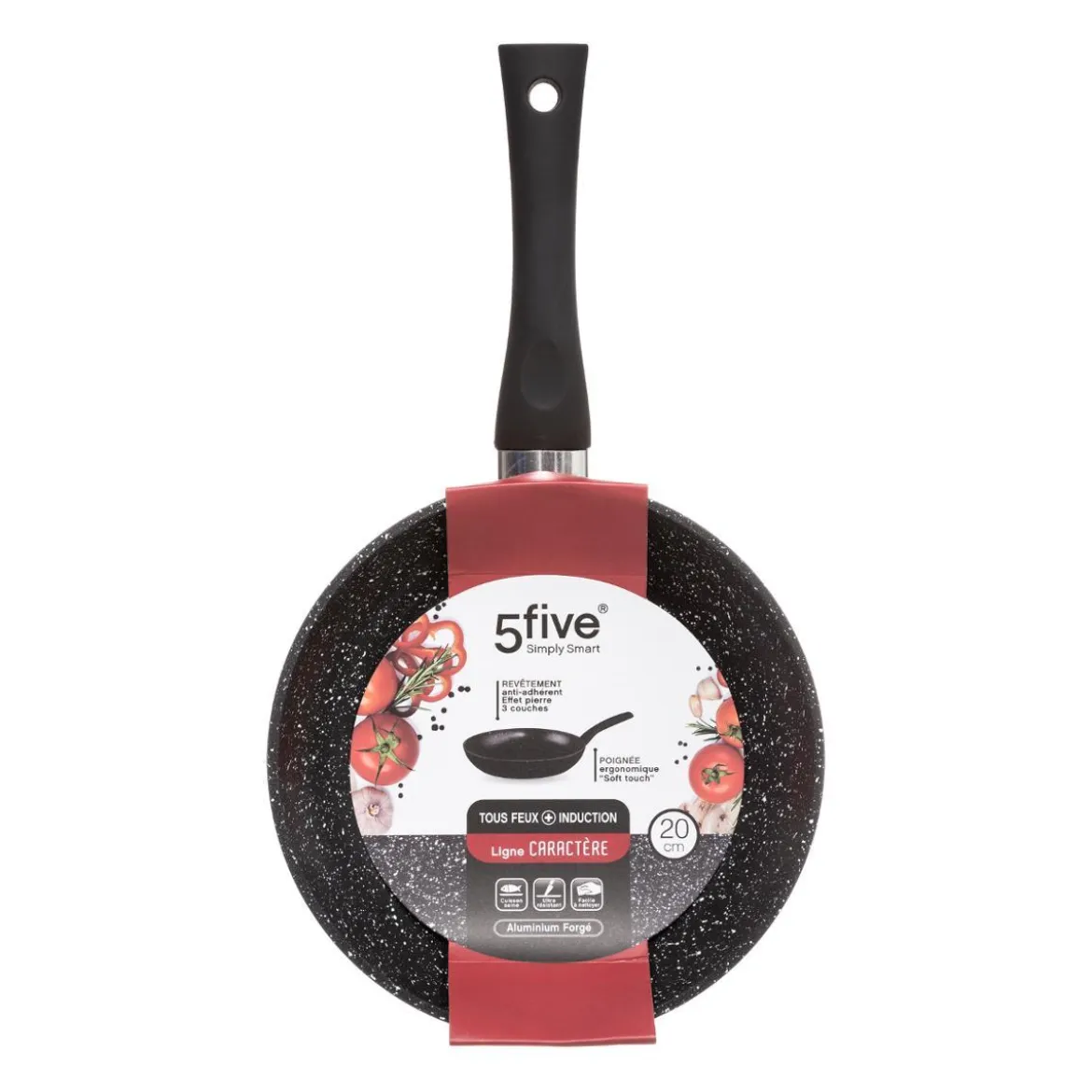POELE 20CM ALUMINIUM FORGE CARACTERE