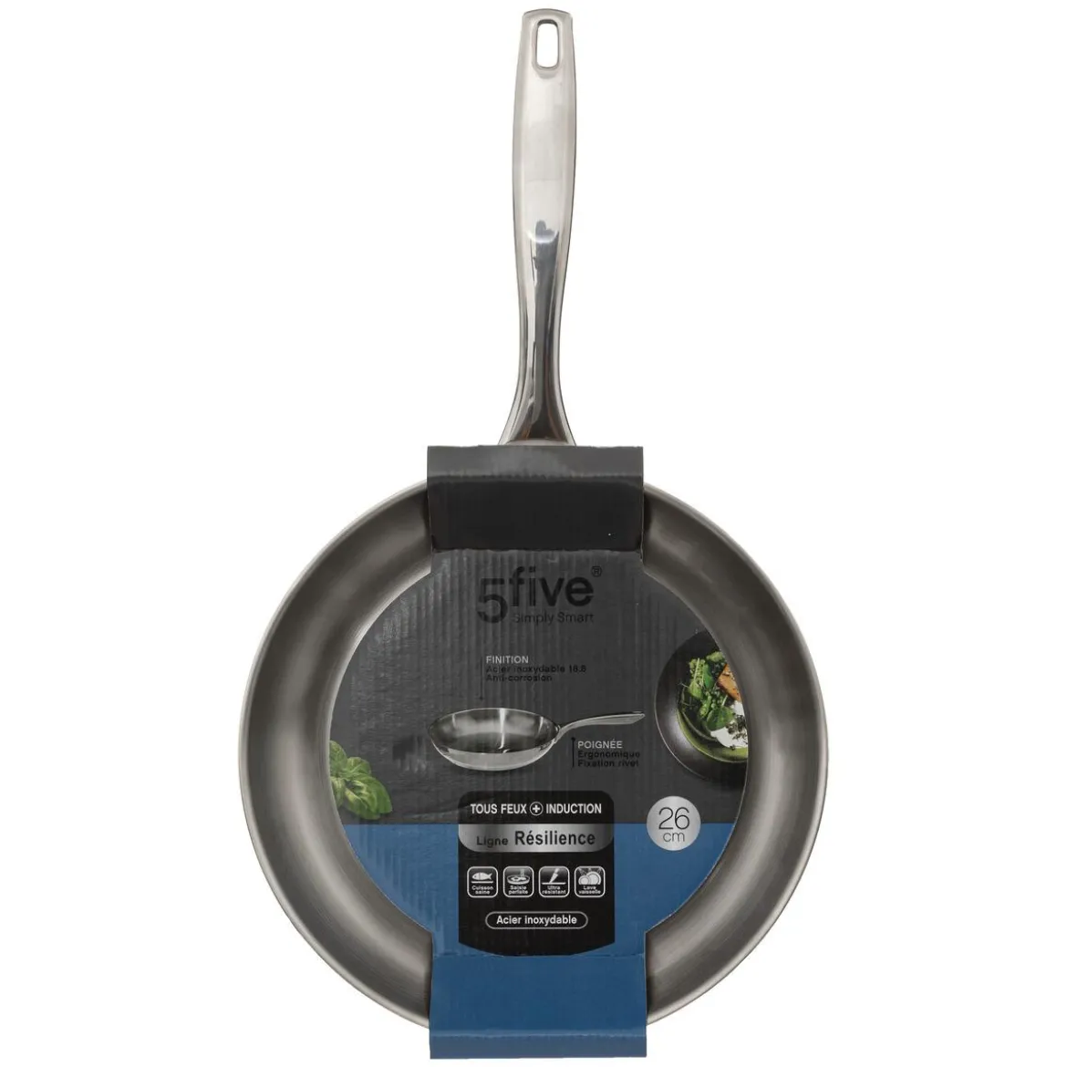 POELE RESILIENCE INOX 26CM