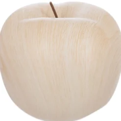 POMME CERAMIQUE EFFET BOIS D.22X17CM