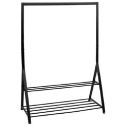 PORTANT A VETEMENTS ATHENA SIMPLE AVEC 2 ETAGERES