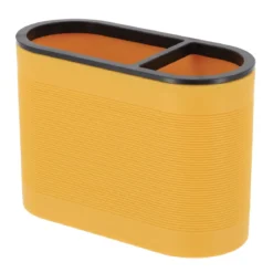 PORTE BROSSE A DENT BICOLORE OCRE NOIR