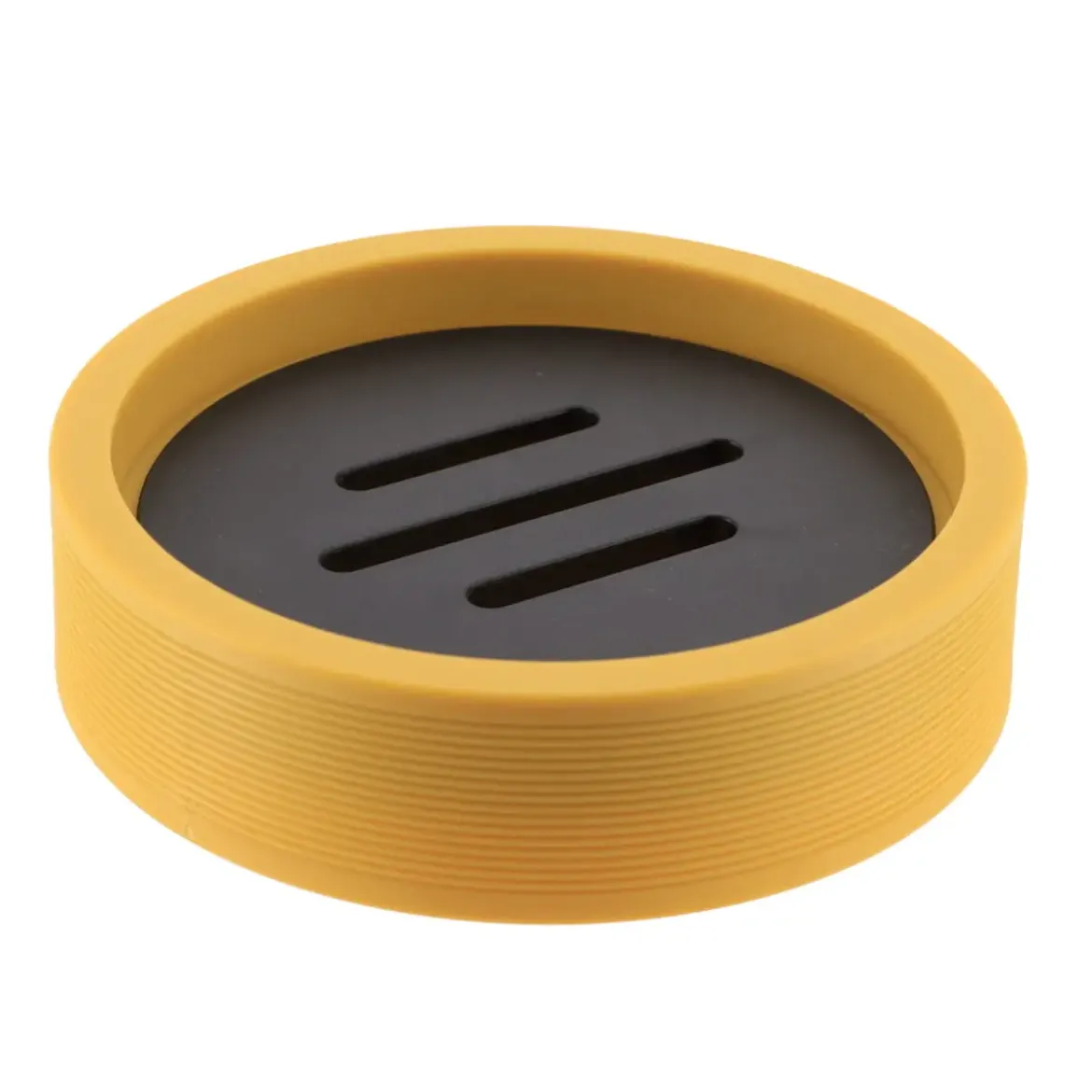 PORTE SAVON BICOLORE OCRE NOIR