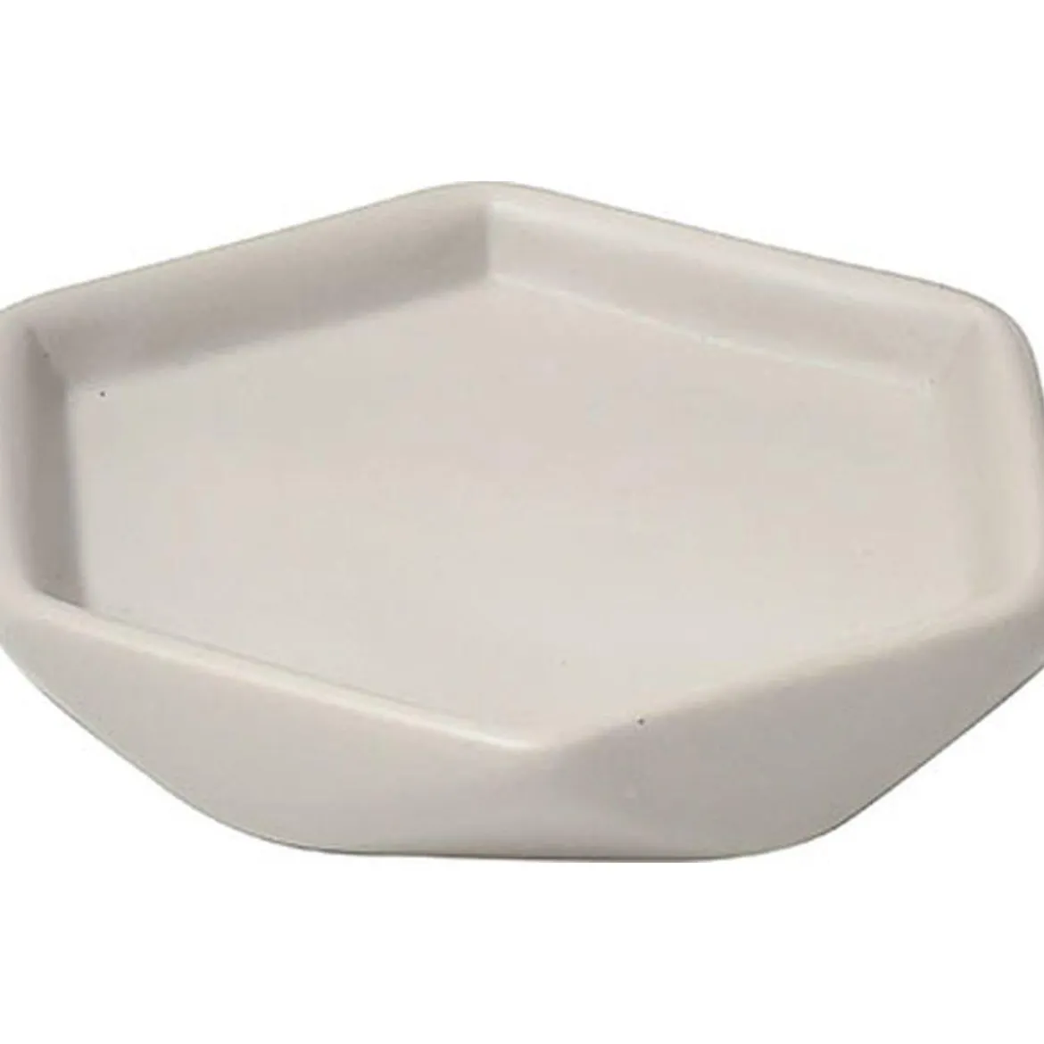 PORTE SAVON GRES FORME LOSANGE TAUPE
