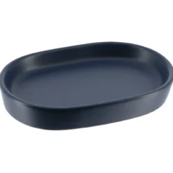PORTE SAVON GRES UNI BLEU MARINE