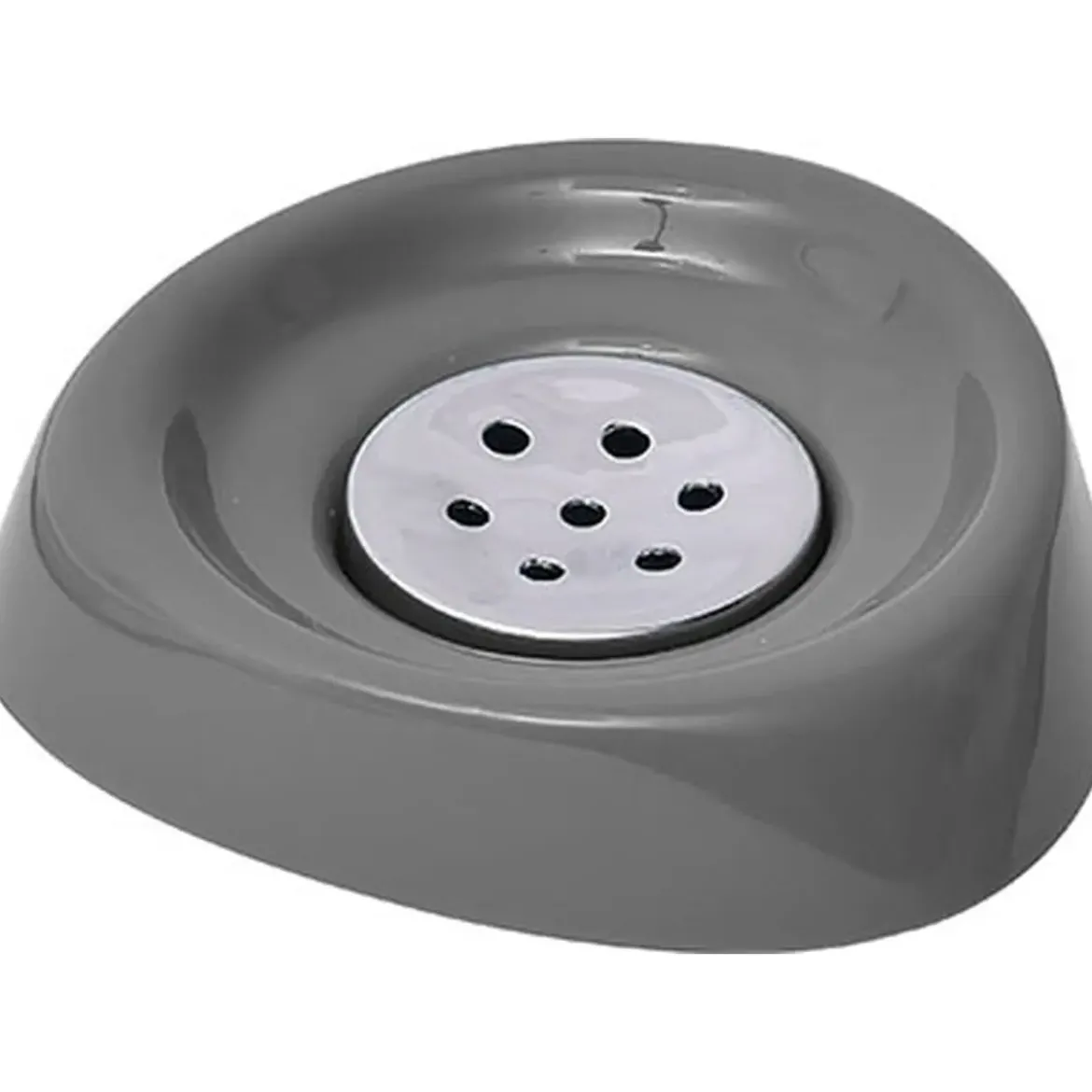 PORTE SAVON PP CONIQUE GRIS