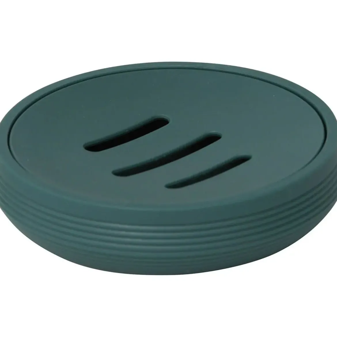 PORTE SAVON STRIE ABS ET RUBBER VERT FONCE