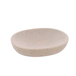 PORTE SAVON STRIE POLYRESINE BEIGE