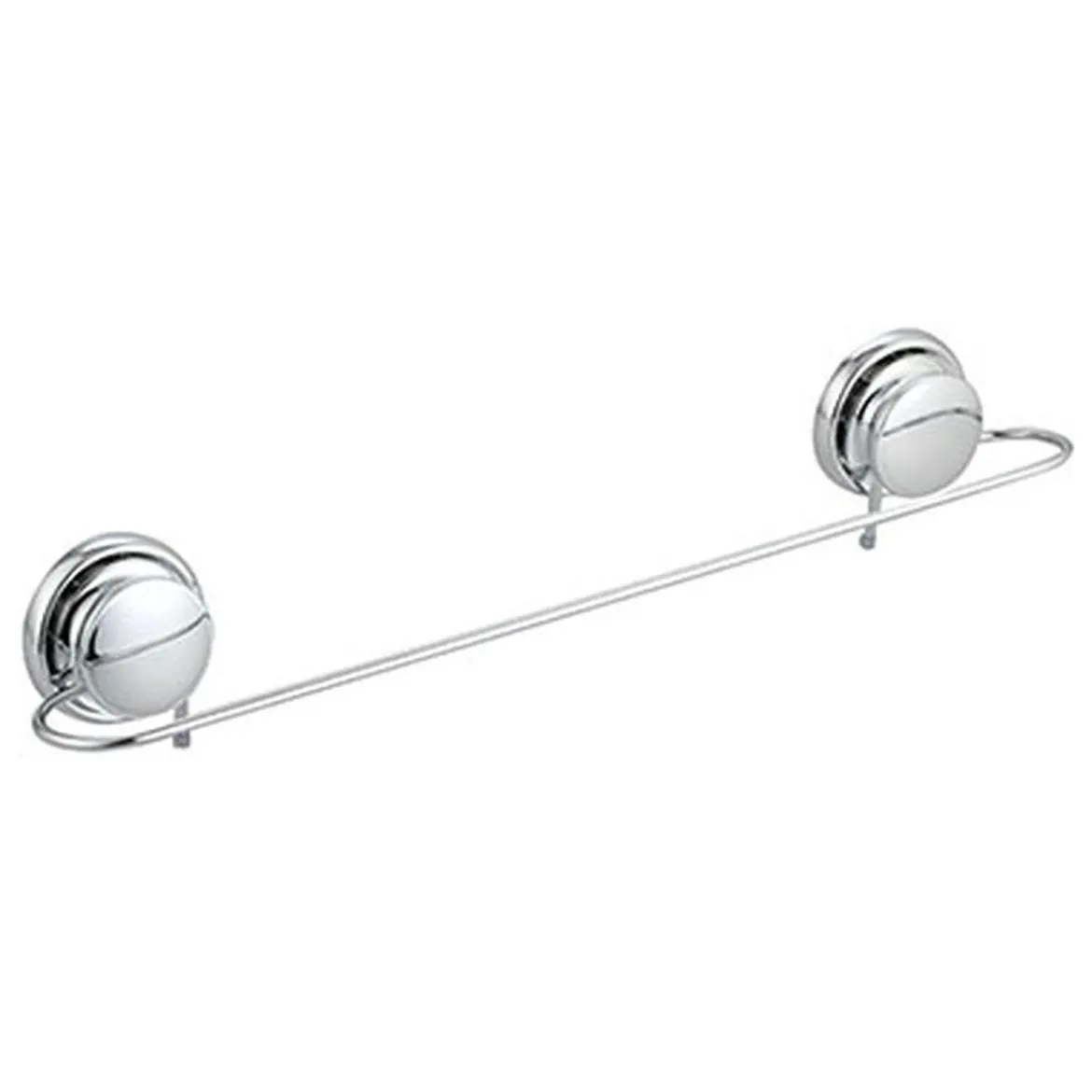 PORTE SERVIETTE METAL SUR VENTOUSES CHROME