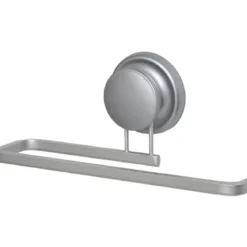 PORTE SERVIETTES ALUMINIUM SUR VENTOUSE CHROME