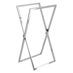 PORTE SERVIETTES METAL STRUCTURE CARREE PLIABLE CHROME