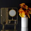 PORTE BIJOUX MIROIR FILAIRE METAL 35.5X30X10CM