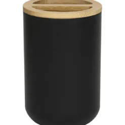 PORTE BROSSES A DENTS BAMBOU NOIR
