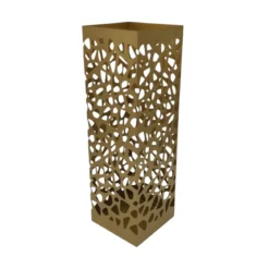 PORTE PARAPLUIE METAL AJOURE DORE 49CM