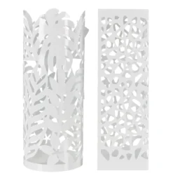 PORTE PARAPLUIES METAL BLANC H.49CM