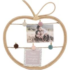 PORTE PHOTO ROTIN CAMPAGNE 35X30CM