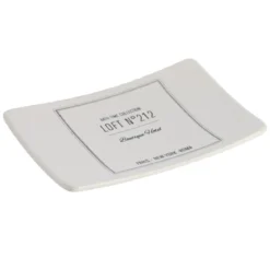 PORTE SAVON DOLOMITE IMPRIME NEO RETRO BLANC