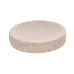 PORTE SAVON EN POLYRESINE EFFET FEUILLE NATUREL