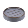 PORTE SAVON GRES ROND BLEU