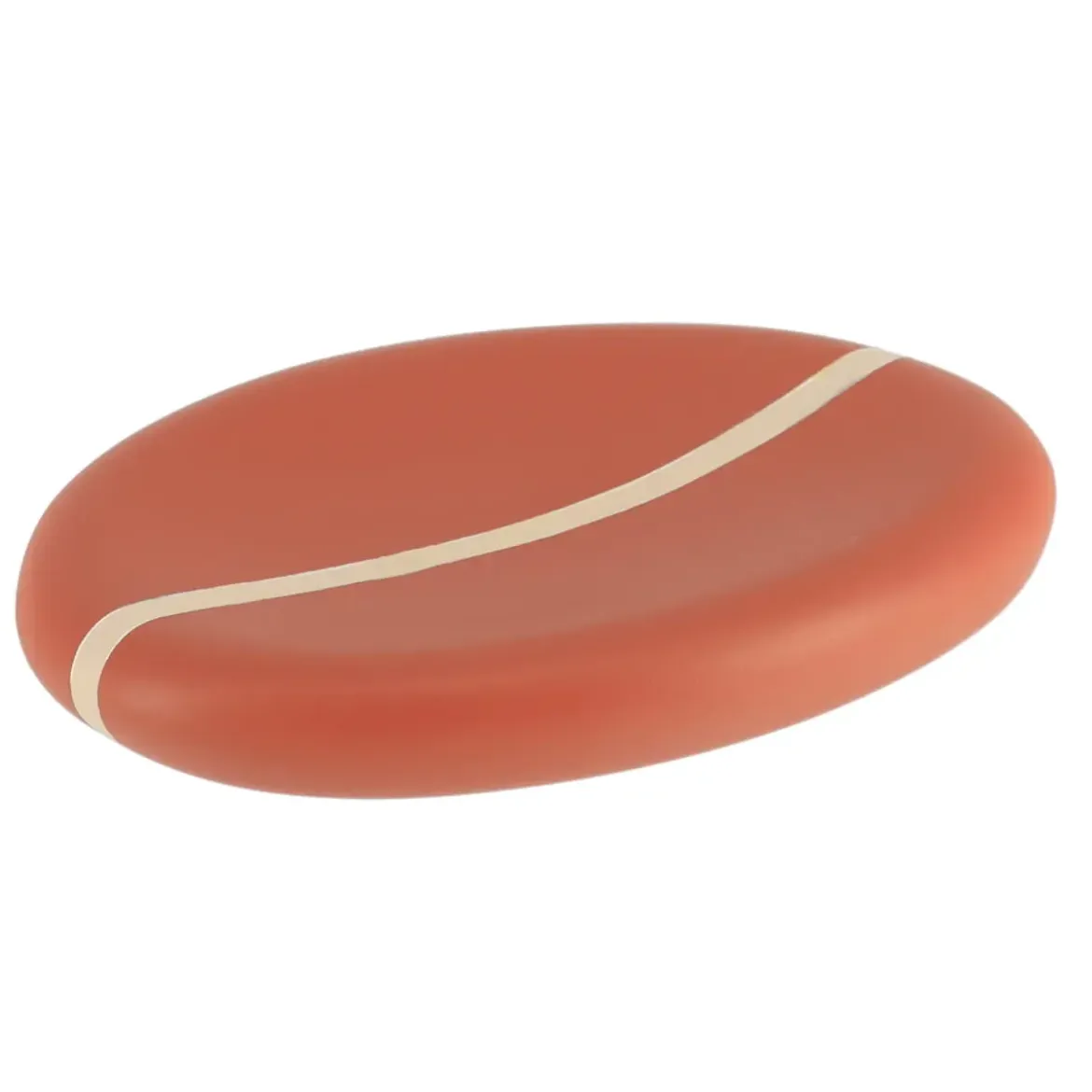 PORTE SAVON OVALE POLYRESINE ARRONDI TERRACOTTA