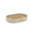 PORTE SAVON POLYRESINE BEIGE BAMBOU