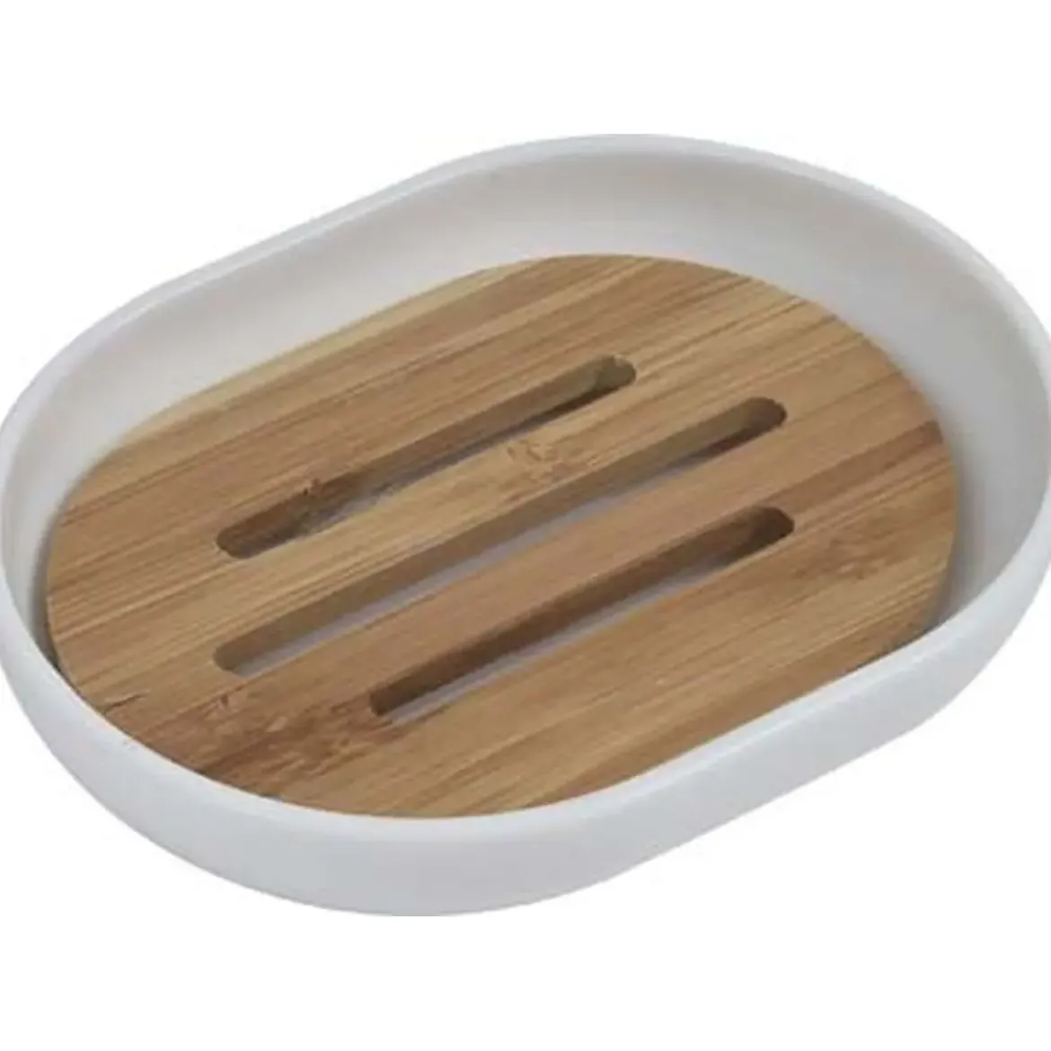 PORTE SAVON PS BLANC BAMBOU