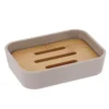 PORTE SAVON RUBBER BAMBOU BEIGE