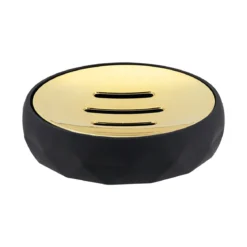 PORTE SAVON RUBBER NOIR