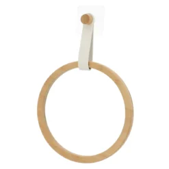 PORTE SERVIETTES ARRONDI AVEC LANIERE BLANC BAMBOU