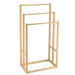 PORTE SERVIETTES BAMBOU 3 BARRES