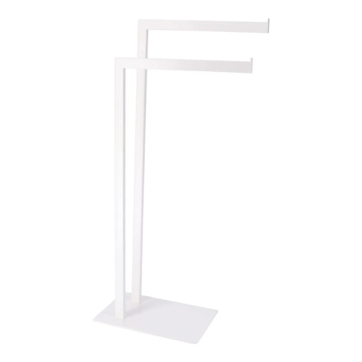 PORTE SERVIETTES METAL 2 BARRES BLANC
