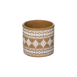 POT CIMENT HACIENDA TERRACOTTA OU BLEU D11 X10CM