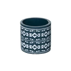POT CIMENT HACIENDA TERRACOTTA OU BLEU D11 X10CM