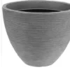 POT DE FLEUR EFFET LIGNE D.40X31CM SABLE