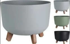 POT FLEUR GRACIA SUR PIEDS 29.2X29.3X17.2CM