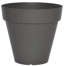 POT PATIO ROND D.30CM GRIS 10.5L