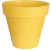 POT PATIO ROND D.40CM JAUNE 25L