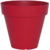 POT PATIO ROND D.40CM ROUGE 25L
